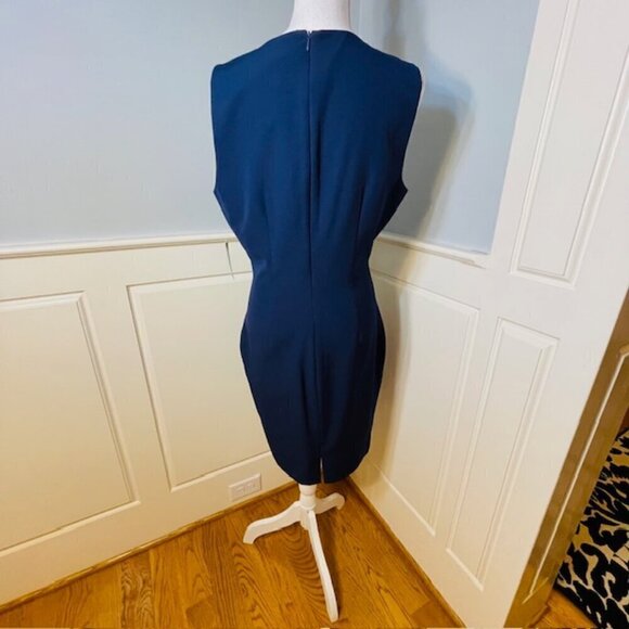 Neiman Marcus Colorblock A-Line Professional Shift Dress Large NWT - Picture 4 of 6